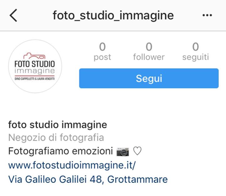 Seguiteci sul nostro nuovo account instagram attivo da questa mattina😊📷