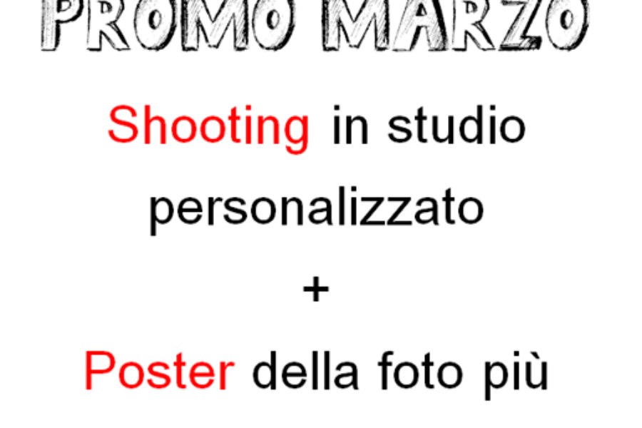 Venite a farvi un “ritratto” in Studio, promozione di MARZO. Per info: 0735 735899